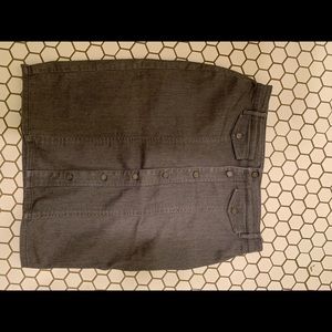 Banana Republic gray jean skirt